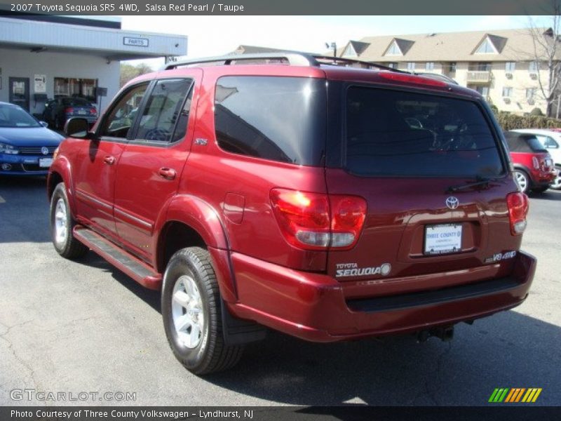 Salsa Red Pearl / Taupe 2007 Toyota Sequoia SR5 4WD