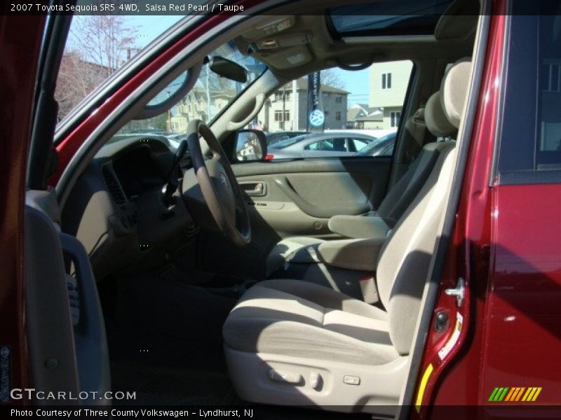 Salsa Red Pearl / Taupe 2007 Toyota Sequoia SR5 4WD