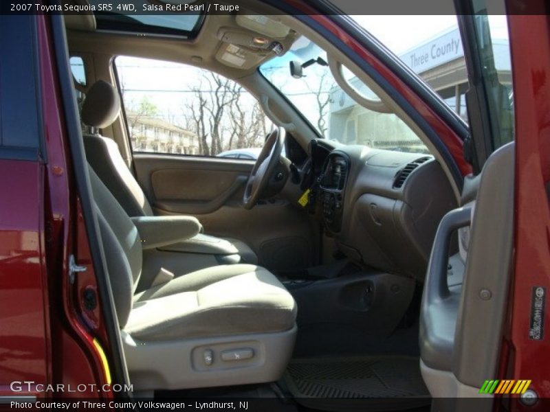 Salsa Red Pearl / Taupe 2007 Toyota Sequoia SR5 4WD