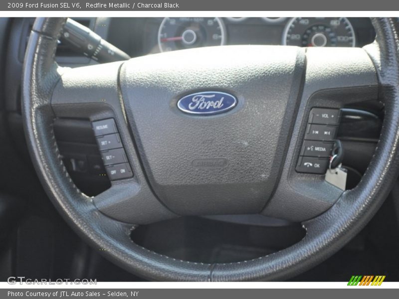 Redfire Metallic / Charcoal Black 2009 Ford Fusion SEL V6