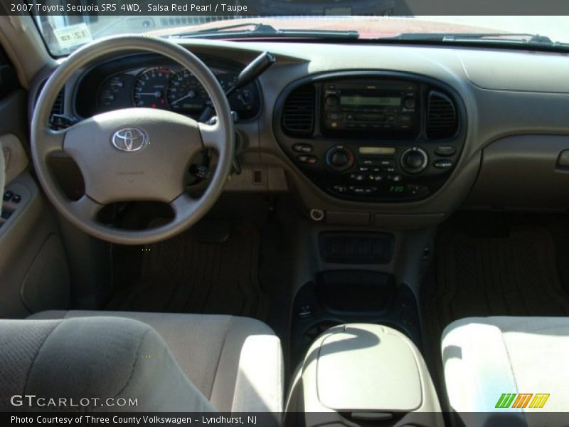 Salsa Red Pearl / Taupe 2007 Toyota Sequoia SR5 4WD