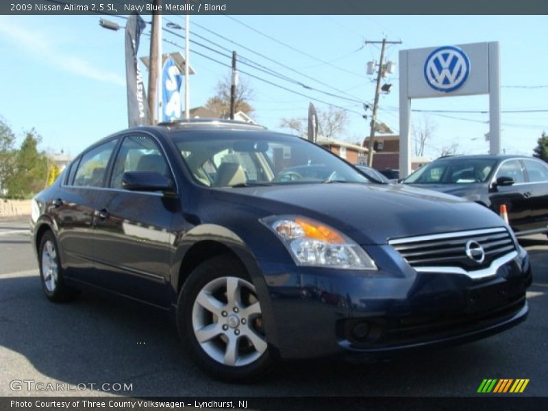 Navy Blue Metallic / Blond 2009 Nissan Altima 2.5 SL