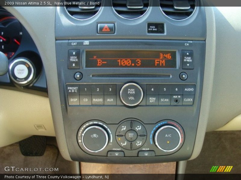 Navy Blue Metallic / Blond 2009 Nissan Altima 2.5 SL