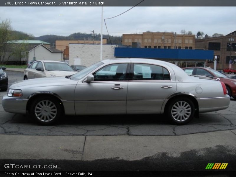 Silver Birch Metallic / Black 2005 Lincoln Town Car Sedan