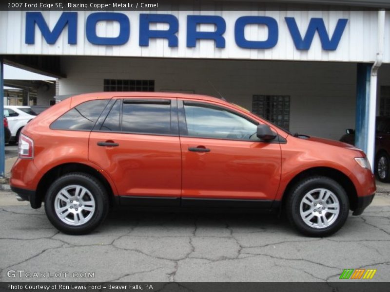 Blazing Copper Metallic / Camel 2007 Ford Edge SE