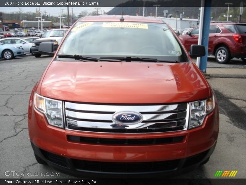 Blazing Copper Metallic / Camel 2007 Ford Edge SE