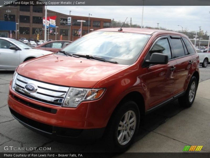 Blazing Copper Metallic / Camel 2007 Ford Edge SE