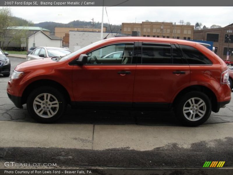 Blazing Copper Metallic / Camel 2007 Ford Edge SE