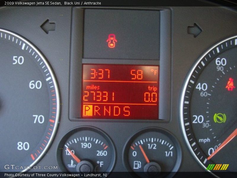 Black Uni / Anthracite 2009 Volkswagen Jetta SE Sedan