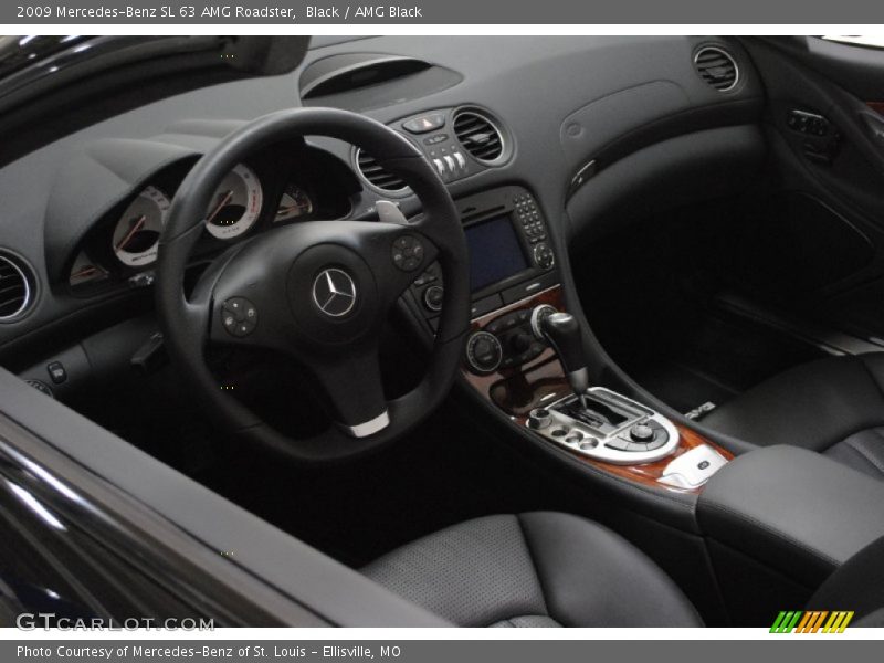 Black / AMG Black 2009 Mercedes-Benz SL 63 AMG Roadster