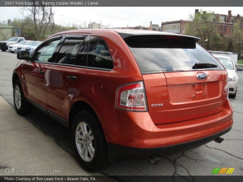 Blazing Copper Metallic / Camel 2007 Ford Edge SE