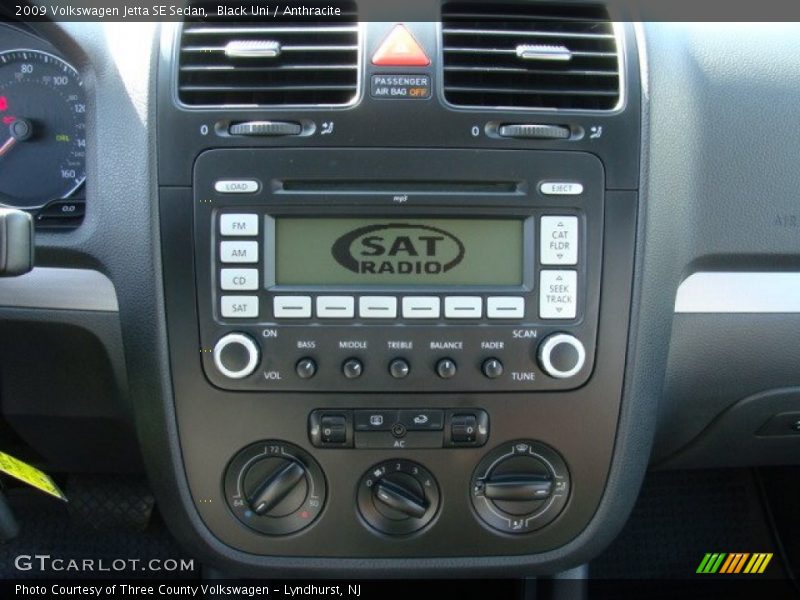 Black Uni / Anthracite 2009 Volkswagen Jetta SE Sedan