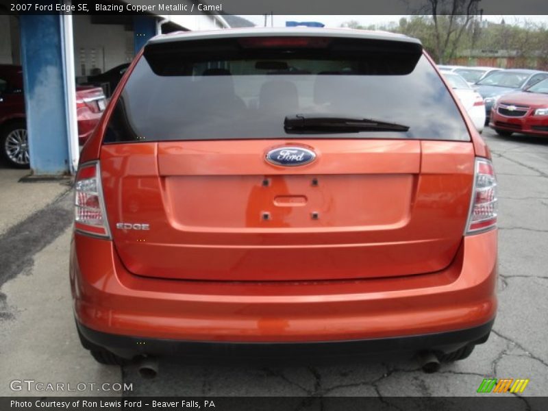 Blazing Copper Metallic / Camel 2007 Ford Edge SE