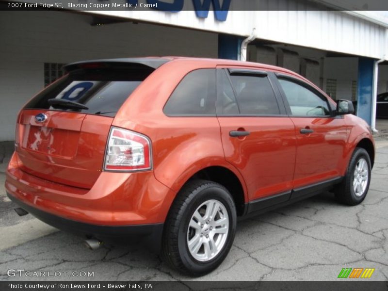 Blazing Copper Metallic / Camel 2007 Ford Edge SE