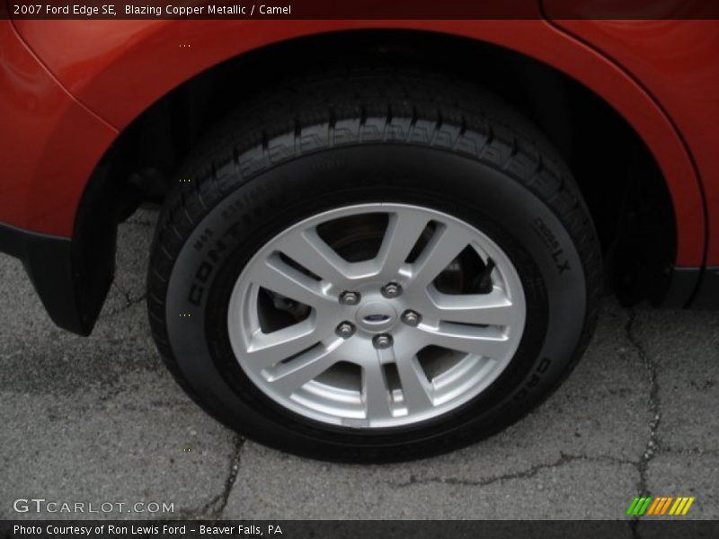 Blazing Copper Metallic / Camel 2007 Ford Edge SE