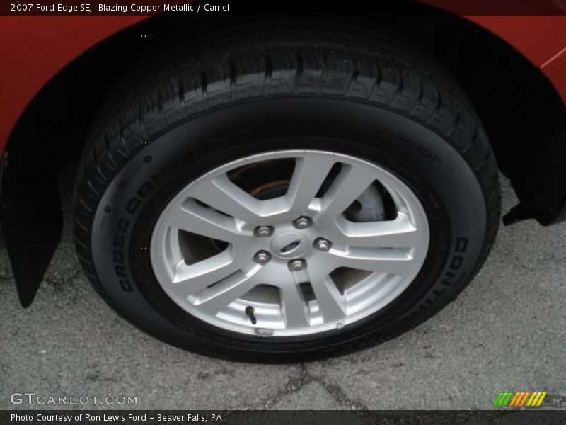 Blazing Copper Metallic / Camel 2007 Ford Edge SE