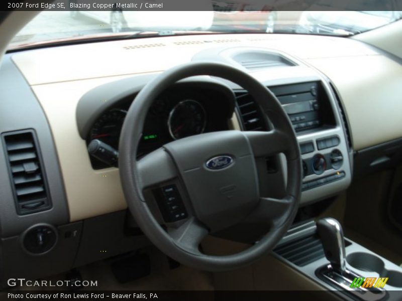 Blazing Copper Metallic / Camel 2007 Ford Edge SE