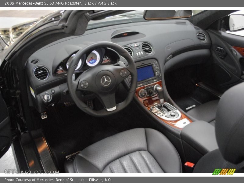 Black / AMG Black 2009 Mercedes-Benz SL 63 AMG Roadster