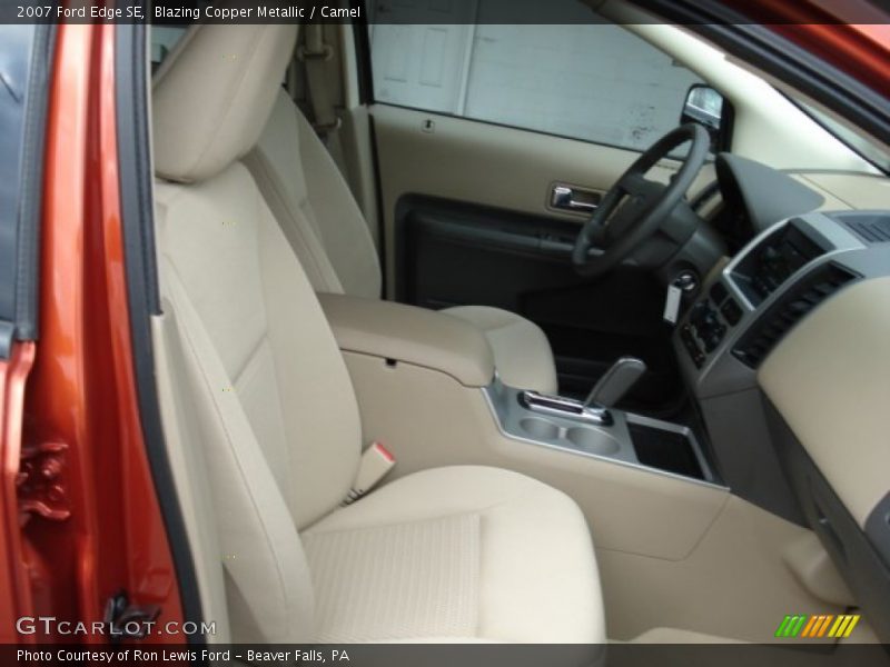 Blazing Copper Metallic / Camel 2007 Ford Edge SE