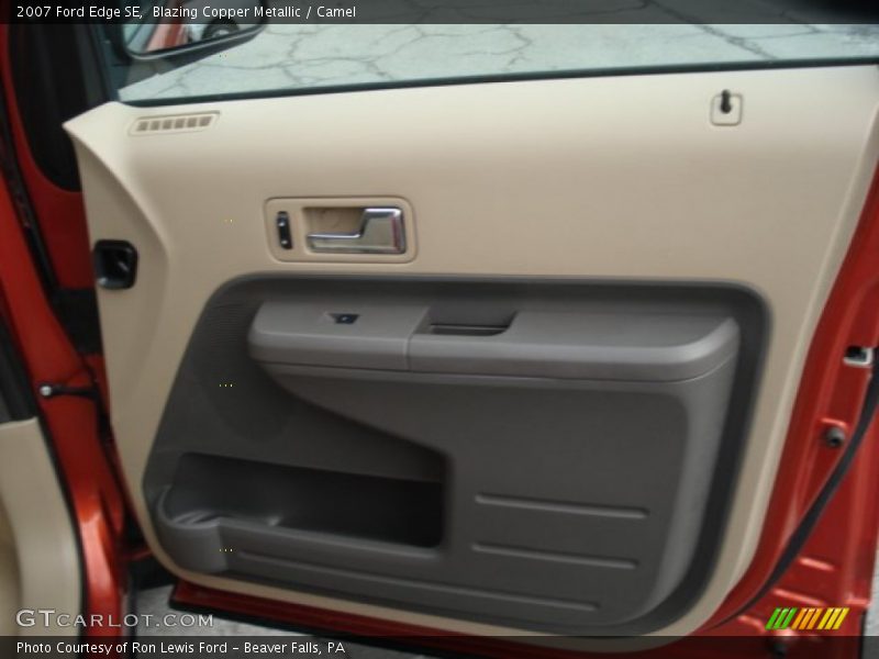 Blazing Copper Metallic / Camel 2007 Ford Edge SE