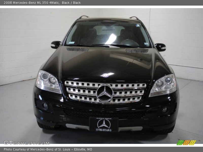 Black / Black 2008 Mercedes-Benz ML 350 4Matic