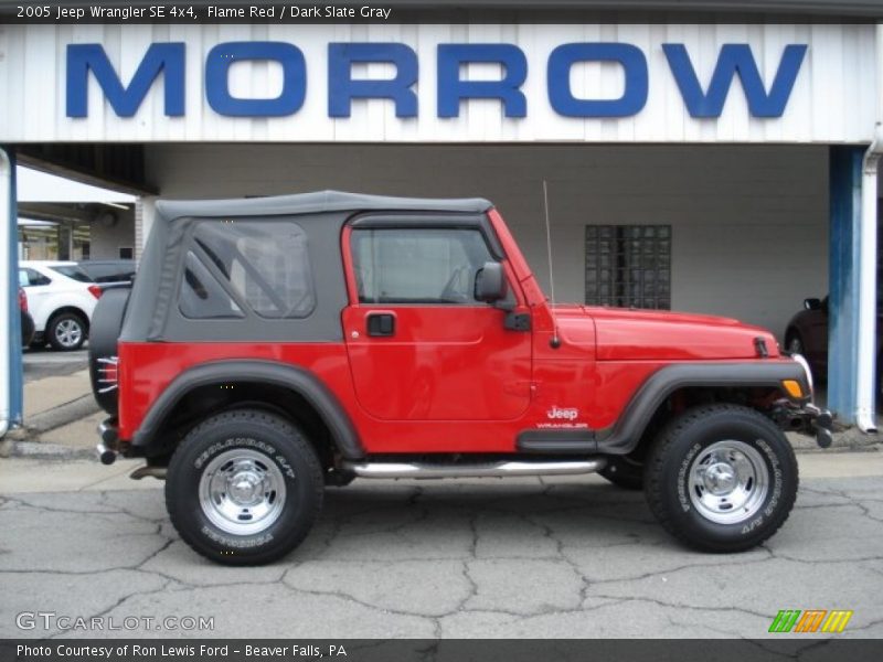 Flame Red / Dark Slate Gray 2005 Jeep Wrangler SE 4x4