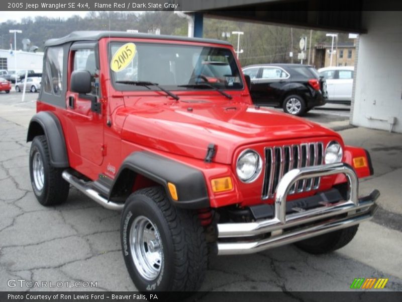 Flame Red / Dark Slate Gray 2005 Jeep Wrangler SE 4x4