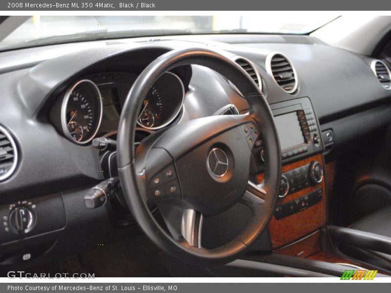 Black / Black 2008 Mercedes-Benz ML 350 4Matic