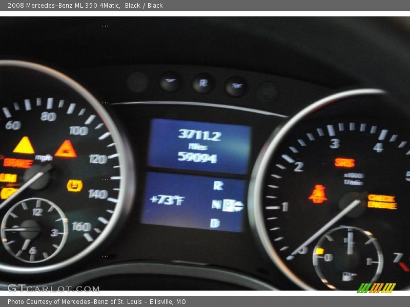 Black / Black 2008 Mercedes-Benz ML 350 4Matic