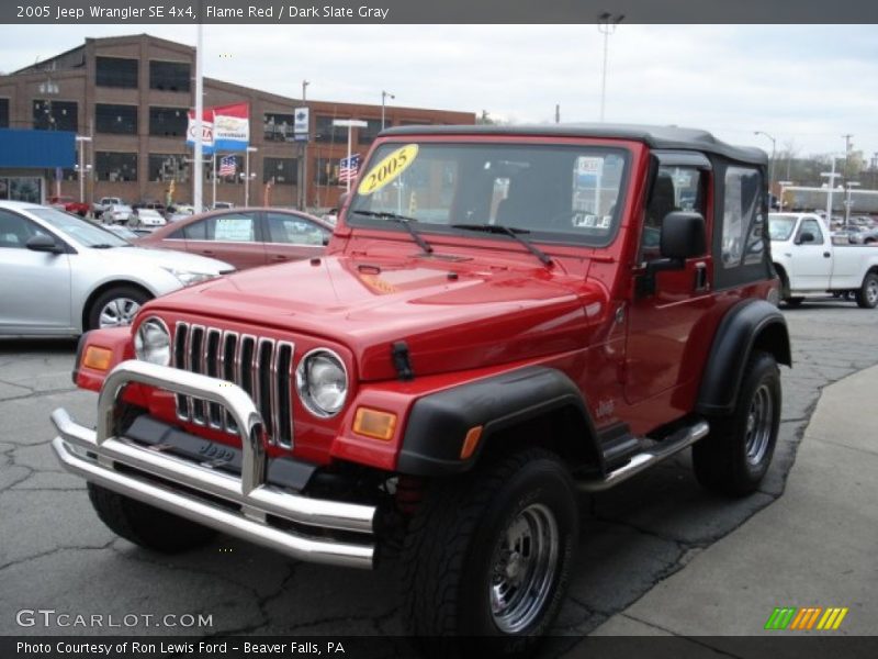 Flame Red / Dark Slate Gray 2005 Jeep Wrangler SE 4x4