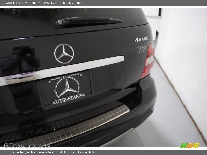 Black / Black 2008 Mercedes-Benz ML 350 4Matic