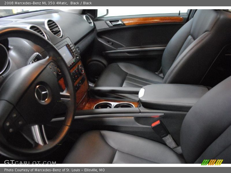 Black / Black 2008 Mercedes-Benz ML 350 4Matic