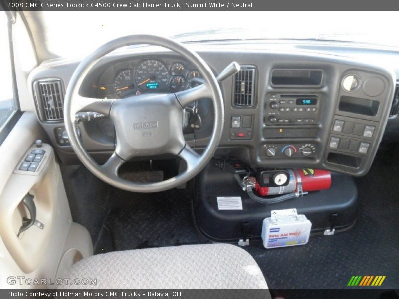 Dashboard of 2008 C Series Topkick C4500 Crew Cab Hauler Truck