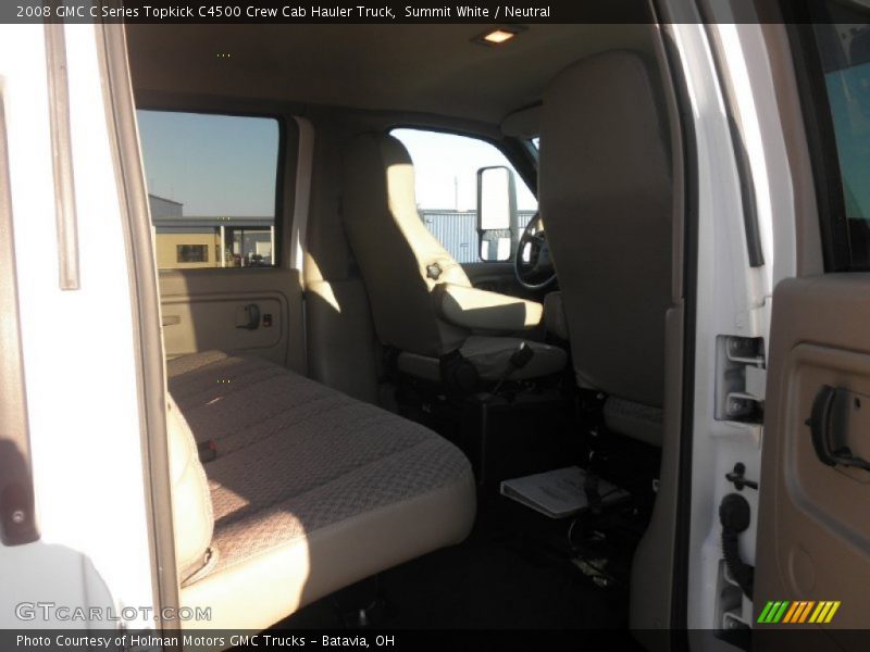 Summit White / Neutral 2008 GMC C Series Topkick C4500 Crew Cab Hauler Truck
