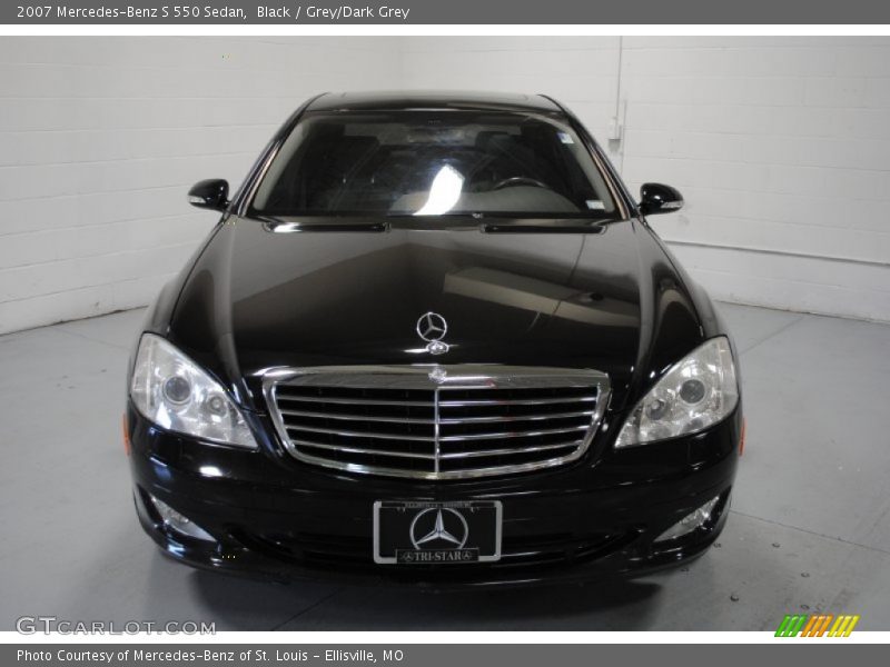 Black / Grey/Dark Grey 2007 Mercedes-Benz S 550 Sedan
