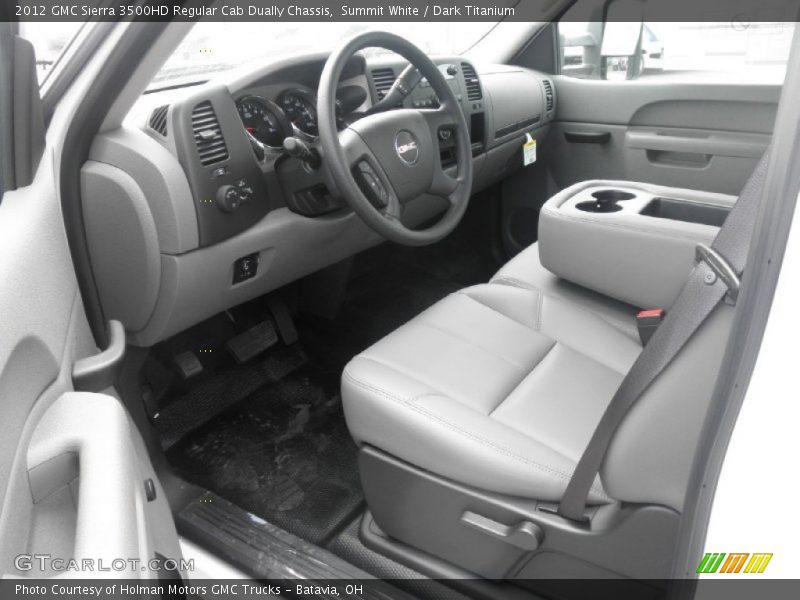 Summit White / Dark Titanium 2012 GMC Sierra 3500HD Regular Cab Dually Chassis