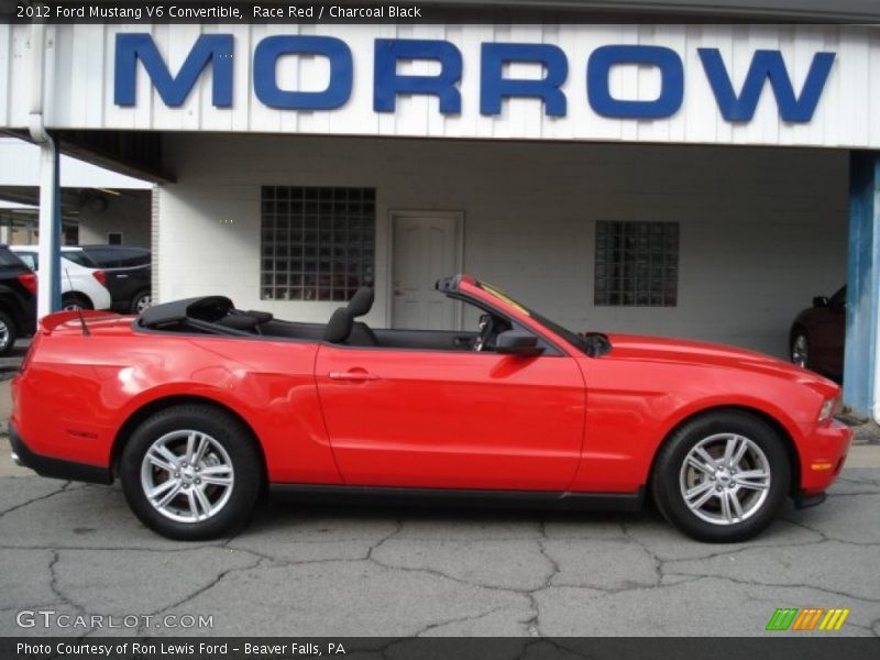 Race Red / Charcoal Black 2012 Ford Mustang V6 Convertible