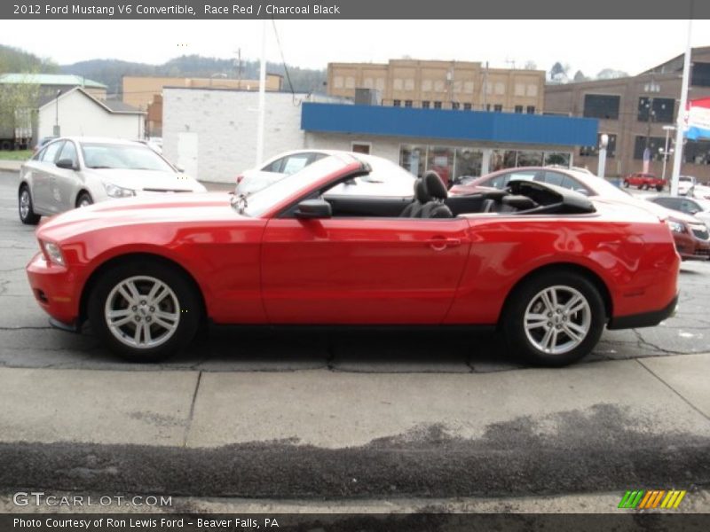 Race Red / Charcoal Black 2012 Ford Mustang V6 Convertible