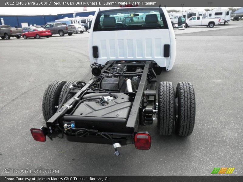 Summit White / Dark Titanium 2012 GMC Sierra 3500HD Regular Cab Dually Chassis