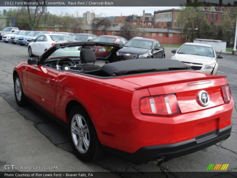 Race Red / Charcoal Black 2012 Ford Mustang V6 Convertible