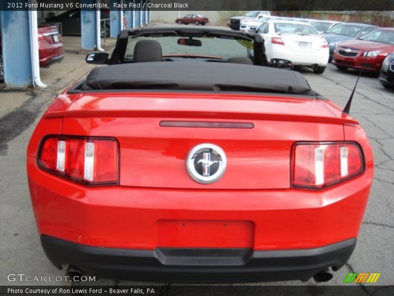 Race Red / Charcoal Black 2012 Ford Mustang V6 Convertible