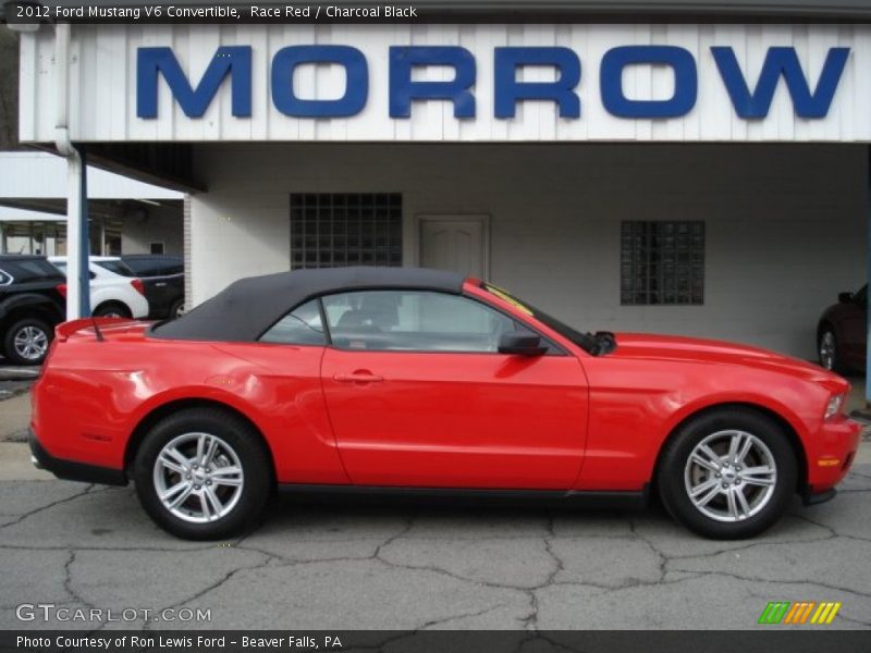 Race Red / Charcoal Black 2012 Ford Mustang V6 Convertible