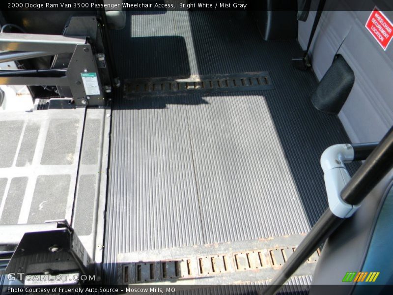 Bright White / Mist Gray 2000 Dodge Ram Van 3500 Passenger Wheelchair Access