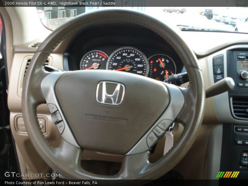 Nighthawk Black Pearl / Saddle 2006 Honda Pilot EX-L 4WD