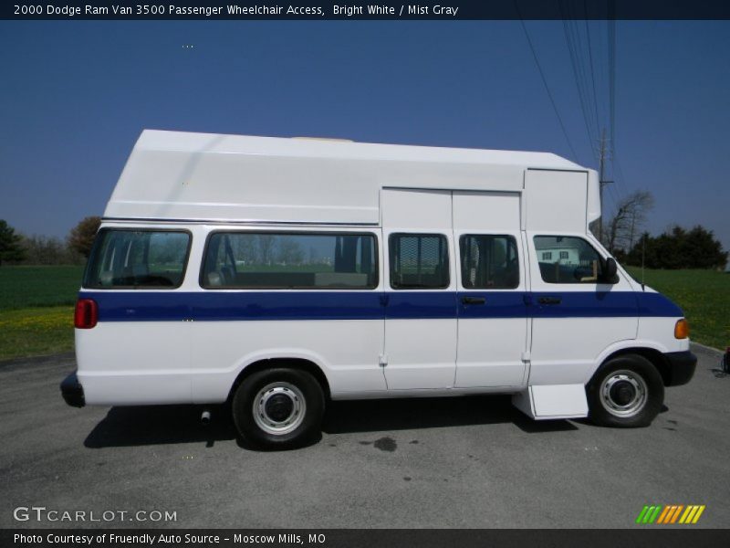 Bright White / Mist Gray 2000 Dodge Ram Van 3500 Passenger Wheelchair Access