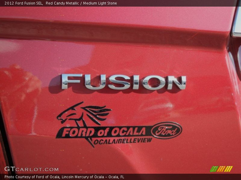 Red Candy Metallic / Medium Light Stone 2012 Ford Fusion SEL