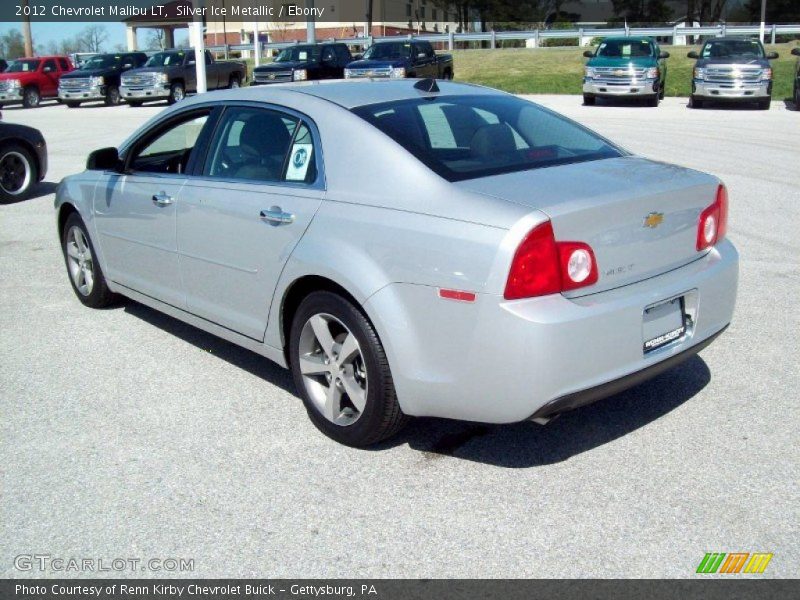 Silver Ice Metallic / Ebony 2012 Chevrolet Malibu LT