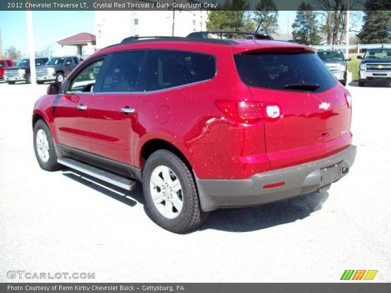 Crystal Red Tintcoat / Dark Gray/Light Gray 2012 Chevrolet Traverse LT