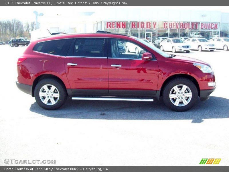 Crystal Red Tintcoat / Dark Gray/Light Gray 2012 Chevrolet Traverse LT