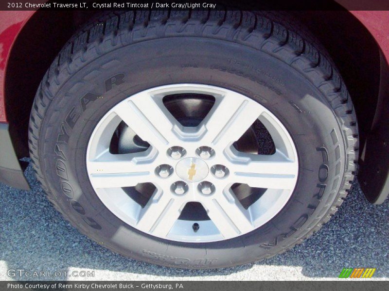 Crystal Red Tintcoat / Dark Gray/Light Gray 2012 Chevrolet Traverse LT